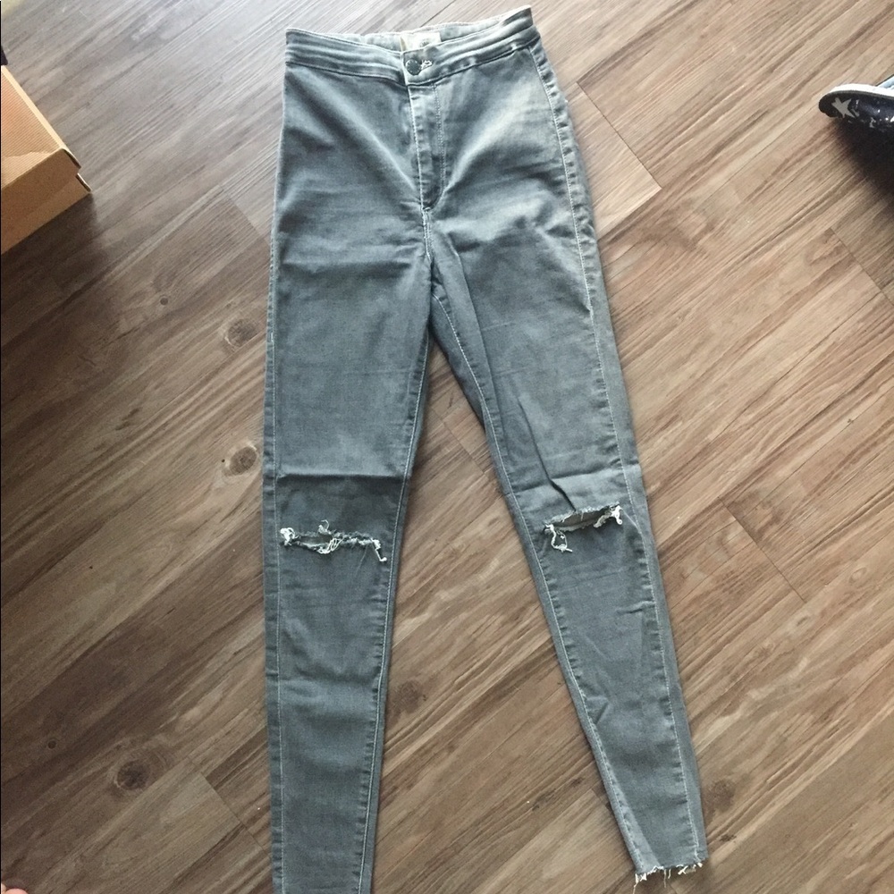 ❌SALE❌ Gray high waist Topshop Moto Joni Jeans